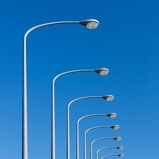 Round conical light pole TCC