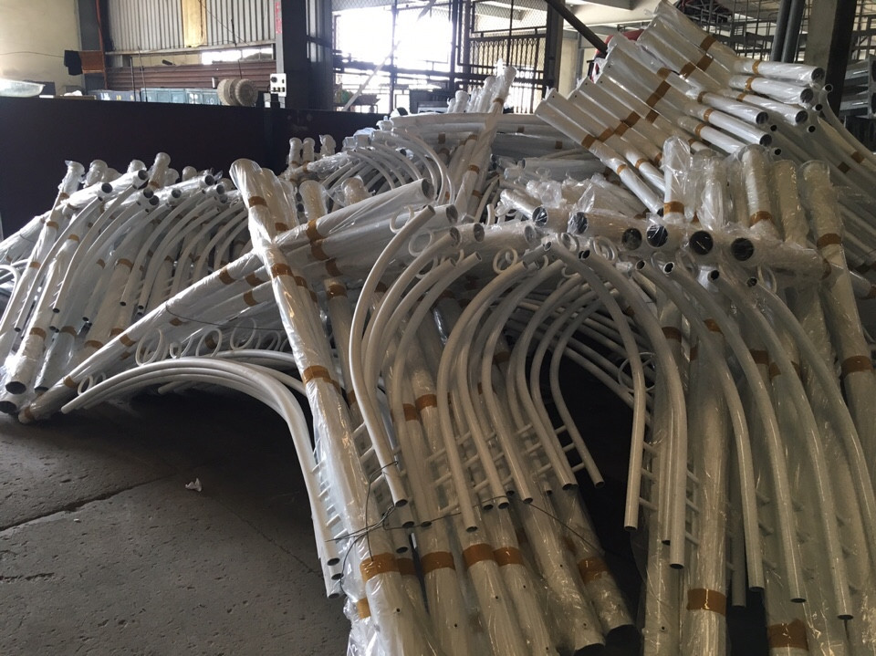 Producing street light poles in Litec® factory